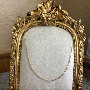 18K Real Gold Necklace 18”